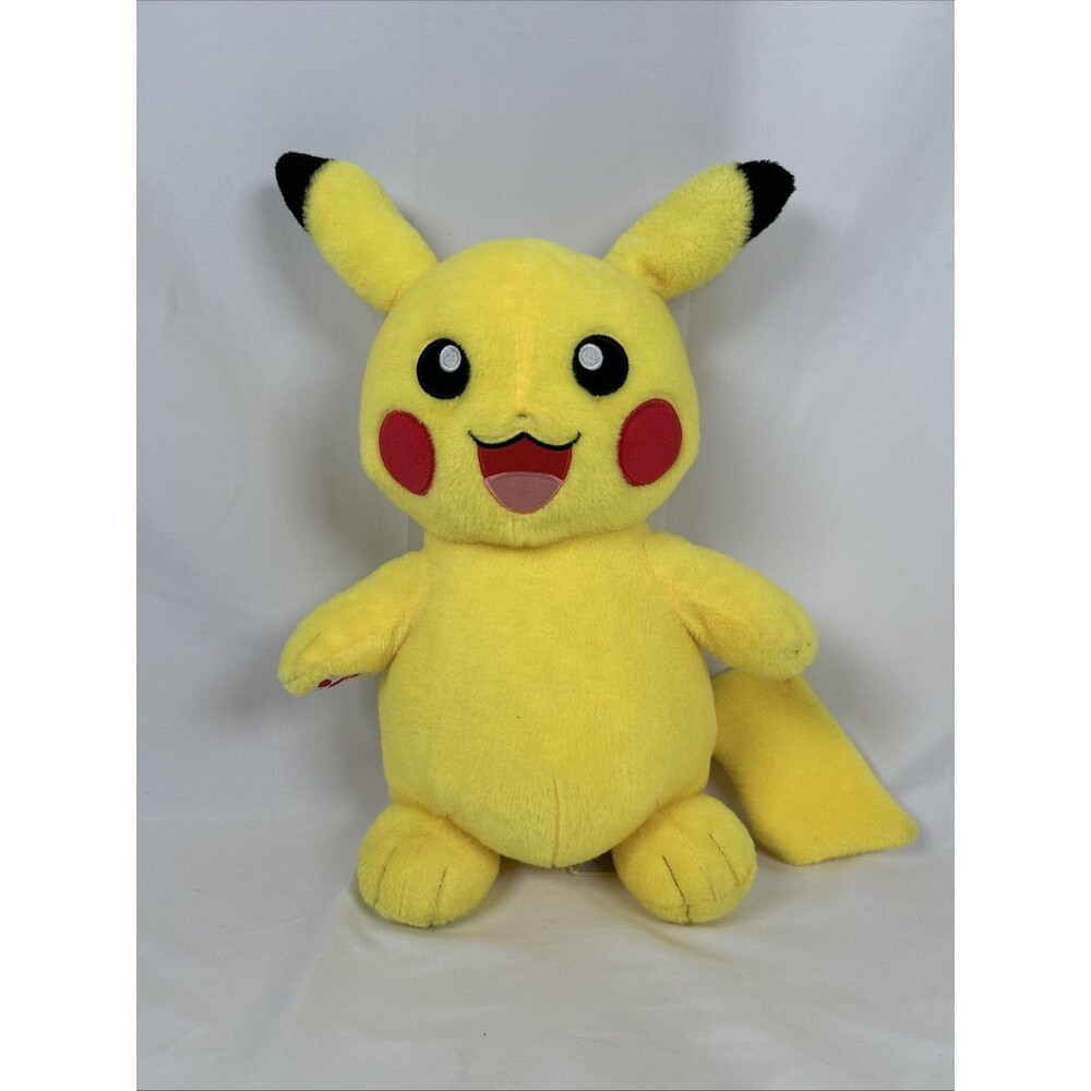 Build a Bear Workshop Pokemon Pikachu Plush Stuffed Animal Toy 17" Talks Noise